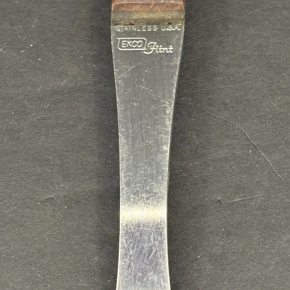 EKCO Flint 2 Prong 12” Meat‎ Carving Fork Mid Century Modern Stainless Vintage